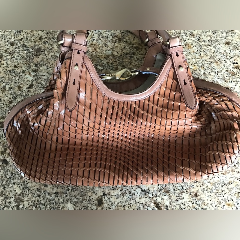 Vtg Cole Haan limited edition Genevieve woven tote - Picture 9 of 11